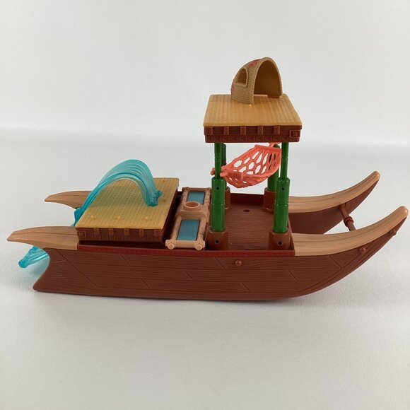 Disney Moana's Adventure Canoe Playset Mini Action Figures Maui Mattel 2024 Toy - Picture 6 of 10